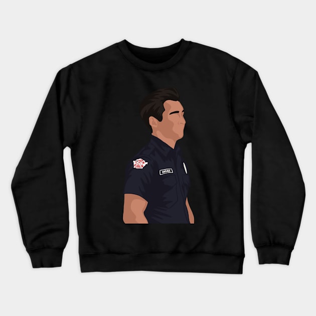 Travis Montgomery | Station 19 Crewneck Sweatshirt by icantdrawfaces